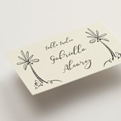 "Sundaland Gardens" - Place Cards in Ivory by Ani Somi - Detail