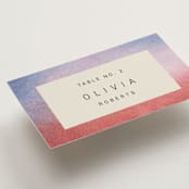 "At Dusk" - Place Cards in Sunset by Sumak Studio - Detail