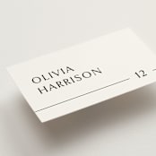 "Align" - Place Cards in Cotton by Jennifer Postorino - Detail