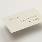 "Simply" - Place Cards in Linen by Brianne Larsen - Detail