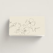 "Wonderful Tonight" - Place Cards in Oreo Creme by Design Lotus - Folded Back of Card
