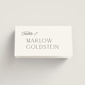 "Classic Chic" - Place Cards in Pearl by Shirley Lin Schneider - Folded with Free Guest Printing