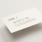 "Classic Chic" - Place Cards in Pearl by Shirley Lin Schneider - Detail