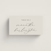 "Join Together" - Place Cards in Inked by Design Lotus - Front with Free Guest Printing