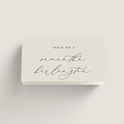 "Join Together" - Place Cards in Inked by Design Lotus - Folded with Free Guest Printing