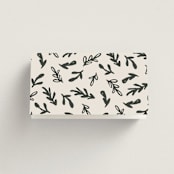 "Botanical Crest" - Place Cards in Ink by Kelly Watkins - Folded Back of Card