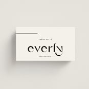 "Marcona" - Place Cards in Ink by Blustery August - Front with Free Guest Printing