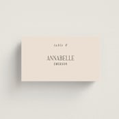 "Fero" - Place Cards in Blush by Pati Cascino - Front with Free Guest Printing