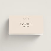 "Fero" - Place Cards in Blush by Pati Cascino - Folded with Free Guest Printing