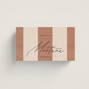 "Trois" - Place Cards in Almond by Blustery August - Front with Free Guest Printing