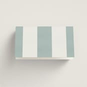 "Trois" - Place Cards in Almond by Blustery August - Folded Back of Card