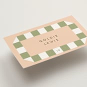 "Boardwalk" - Place Cards in Peach by Baumbirdy - Detail