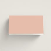 "Handwritten Letter" - Place Cards in Butterscotch by Helena Vitto - Folded Back of Card