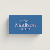 "Connected" - Place Cards in Marseille by Claudia Orengo - Front with Free Guest Printing