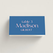 "Connected" - Place Cards in Marseille by Claudia Orengo - Folded with Free Guest Printing
