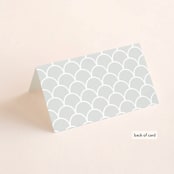 "Inverness" - Place Cards in Pistachio by Nicole Whiddon - Folded Back of Card