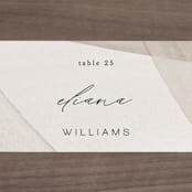 "Gossamer" - Place Cards in Sandstone by Kate Ahn - Detail