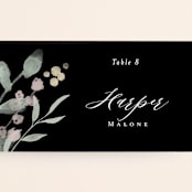 "Enchanted fields" - Place Cards in Noir by Jennifer Wick - Detail