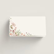 "Avery" - Place Cards in Peony by Jennifer Wick - Blank front