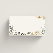 "Sprigs of Joy" - Place Cards in Pearl by Leah Bisch - Blank front