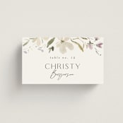 "Aster" - Place Cards in Garden by Itsy Belle Studio - Front with Free Guest Printing