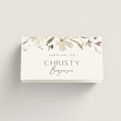 "Aster" - Place Cards in Garden by Itsy Belle Studio - Folded with Free Guest Printing