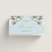 "Hydrangea Garden" - Place Cards in Sky by Susan Zinader - Folded with Free Guest Printing