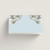 "Hydrangea Garden" - Place Cards in Sky by Susan Zinader - Blank front