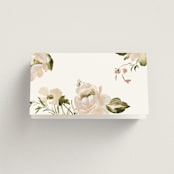 "Felicity" - Place Cards in Pearl by Leah Bisch - Folded Back of Card