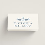 "Royal" - Place Cards in Cobalt by Petra Kern - Folded with Free Guest Printing