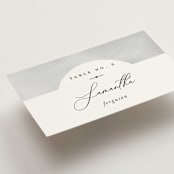 "Panoramic" - Place Cards in Cloud by Heather Schertzer - Detail