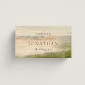 "Bluestem Fields" - Place Cards in Meadow by Holly Whitcomb - Front with Free Guest Printing