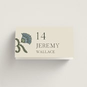 "Century" - Place Cards in Robins Egg by Jen Owens - Folded with Free Guest Printing