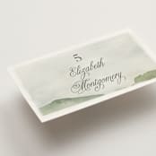 "Countryside" - Place Cards in Emerald by Petra Kern - Detail