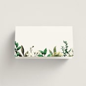 "Fresh Classic" - Place Cards in Porcelain by Susan Moyal - Blank front