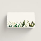 "Fresh Classic" - Place Cards in Porcelain by Susan Moyal - Folded Back of Card
