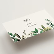 "Fresh Classic" - Place Cards in Porcelain by Susan Moyal - Detail
