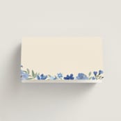 "Nilgiri" - Place Cards in Blueberry by Creo Study - Blank front