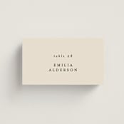 "Infinite" - Place Cards in Ivory by Angela Thompson - Front with Free Guest Printing