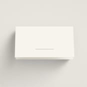 "The Hudson" - Place Cards in Latte by Kristie Kern - Blank front