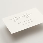 "The Hudson" - Place Cards in Latte by Kristie Kern - Detail