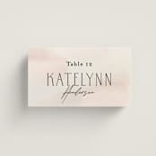 "First light" - Place Cards in Blush by Itsy Belle Studio - Front with Free Guest Printing