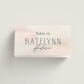 "First light" - Place Cards in Blush by Itsy Belle Studio - Folded with Free Guest Printing