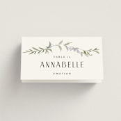 "Enchanted Evening" - Place Cards in Lavender by Design Lotus - Folded with Free Guest Printing