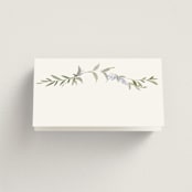 "Enchanted Evening" - Place Cards in Lavender by Design Lotus - Blank front
