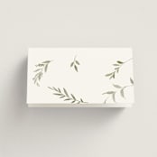 "Enchanted Evening" - Place Cards in Lavender by Design Lotus - Folded Back of Card