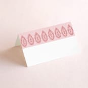 "AMAYA" - Place Cards in Blush by Kanika Mathur - Blank front