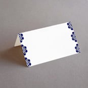 "Topkapi" - Place Cards in Cobalt by Nazia Hyder - Blank front