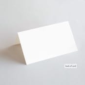 "Calcutta Stamp" - Place Cards in Azure by Oma N. Ramkhelawan - Folded Back of Card