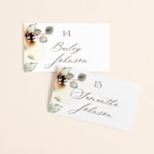 "Bella Mia" - Place Cards in Autumn by Petra Kern - Front with Free Guest Printing